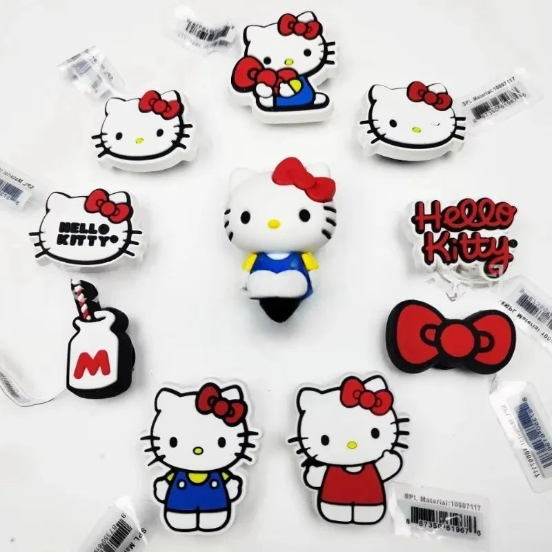 Hello Kitty Bow Shoe Charms Set