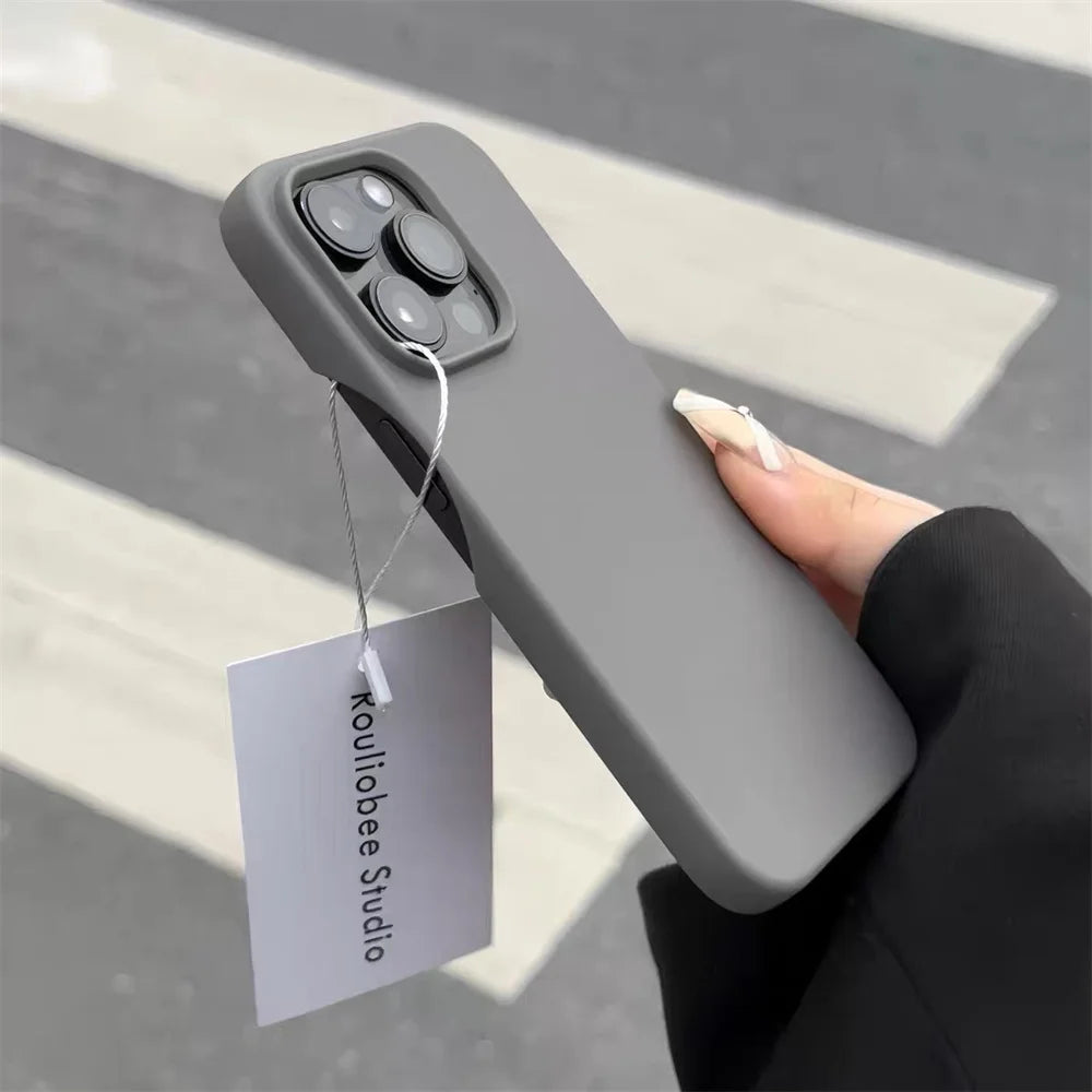Slim Matte Silicone iPhone Case – Soft TPU Protection