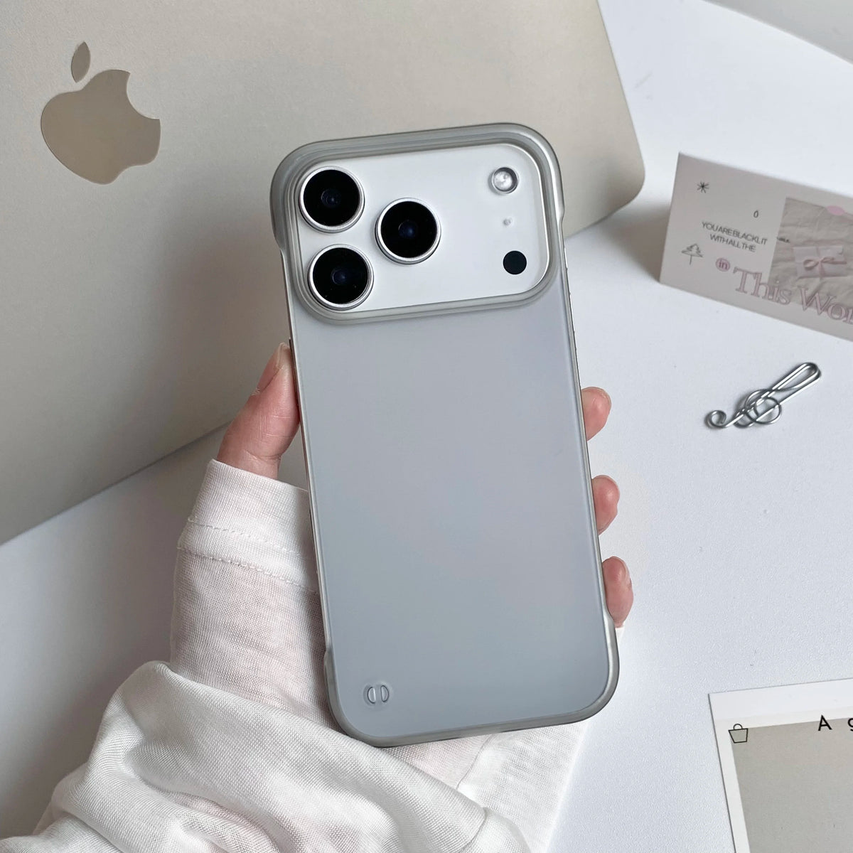 Ultra-Thin Frameless iPhone Case – Slim Hard Matte Cover