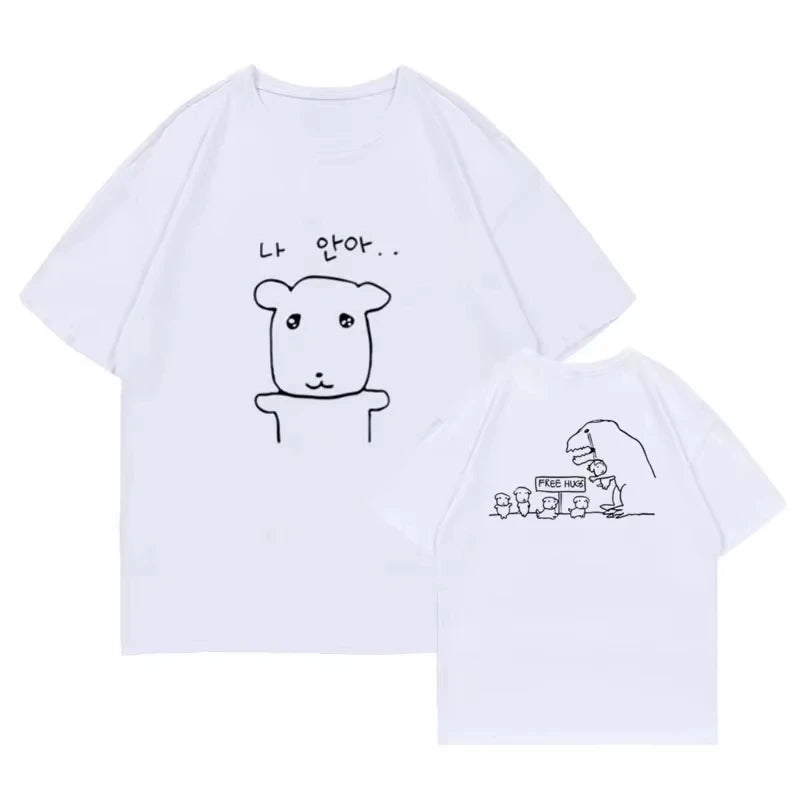 Watercolor Heart Graphic T-Shirt for Women – Slim Fit Tee