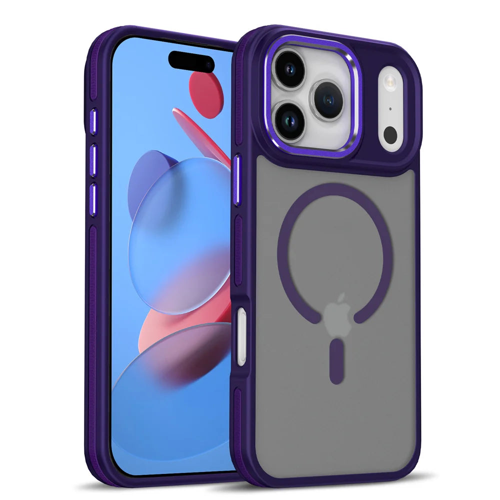 Magnetic Colorful Border MagSafe iPhone Case