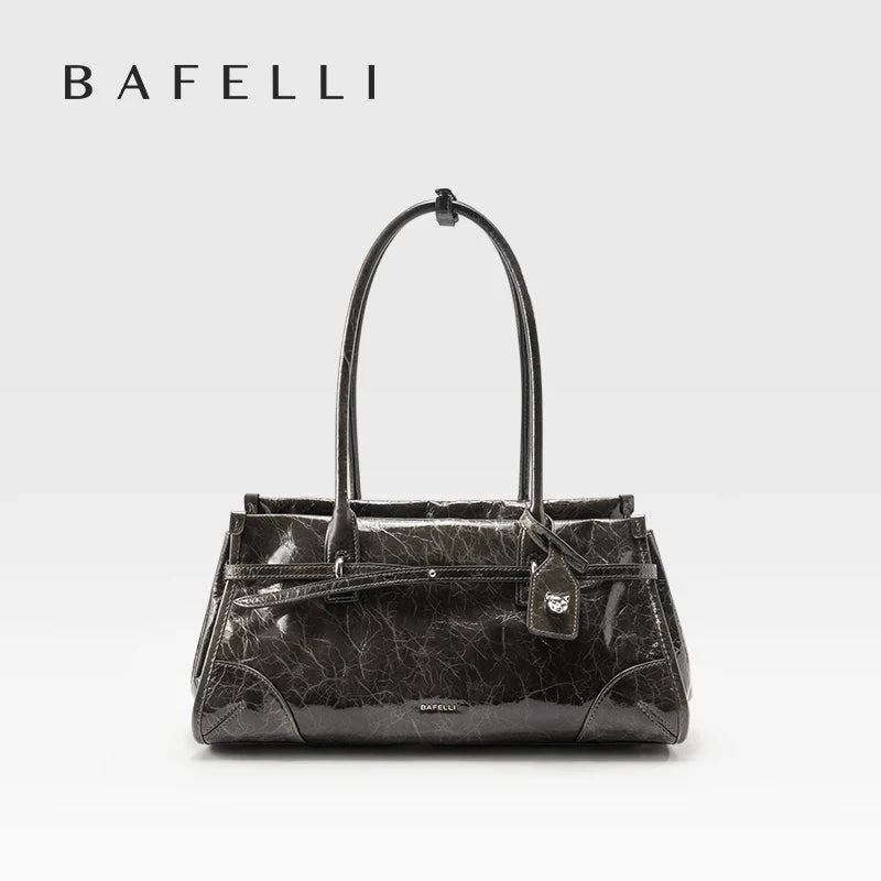 Saffiano Leather Vintage Tote Satchel with Detachable Strap