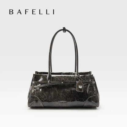 Saffiano Leather Vintage Tote Satchel with Detachable Strap