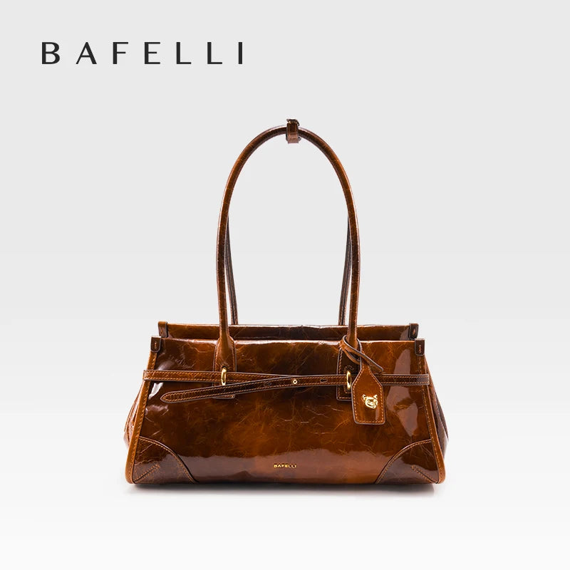 Saffiano Leather Vintage Tote Satchel with Detachable Strap