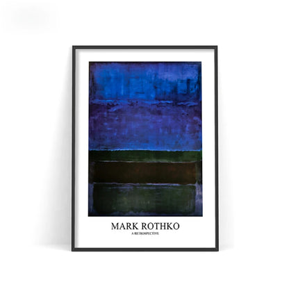 Mark Rothko Abstract Canvas Wall Art Poster – Nordic Color Block Print