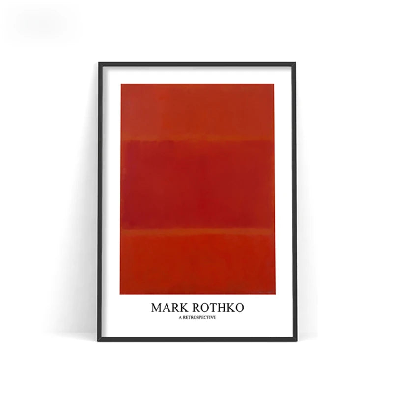 Mark Rothko Abstract Canvas Wall Art Poster – Nordic Color Block Print
