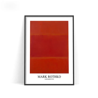 Mark Rothko Abstract Canvas Wall Art Poster – Nordic Color Block Print