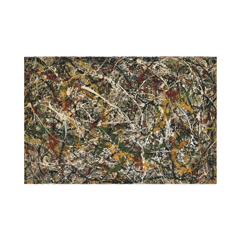 Jackson Pollock Abstract Canvas Wall Art Print – Drip Painting Poster