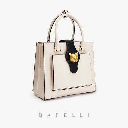 Leather Crossbody Shoulder Bag – Cat Gold Hardware Tote