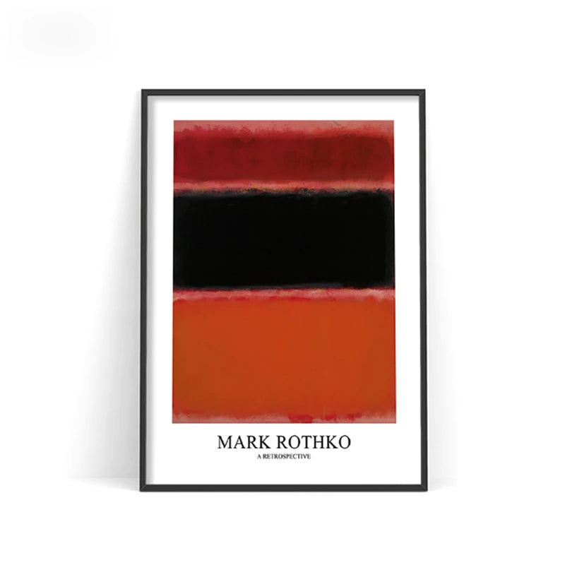 Mark Rothko Abstract Canvas Wall Art Poster – Nordic Color Block Print