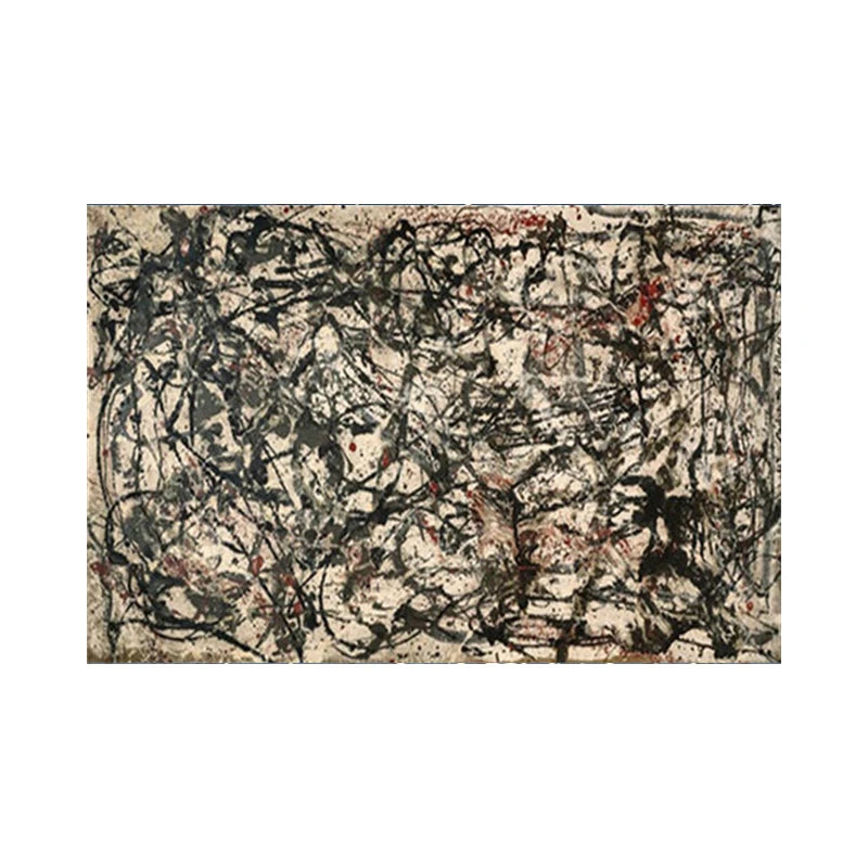 Jackson Pollock Abstract Canvas Wall Art Print – Drip Painting Poster