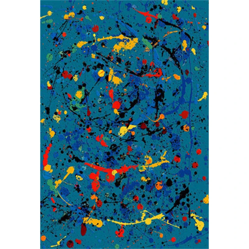 Jackson Pollock Abstract Canvas Wall Art Print – Drip Painting Poster