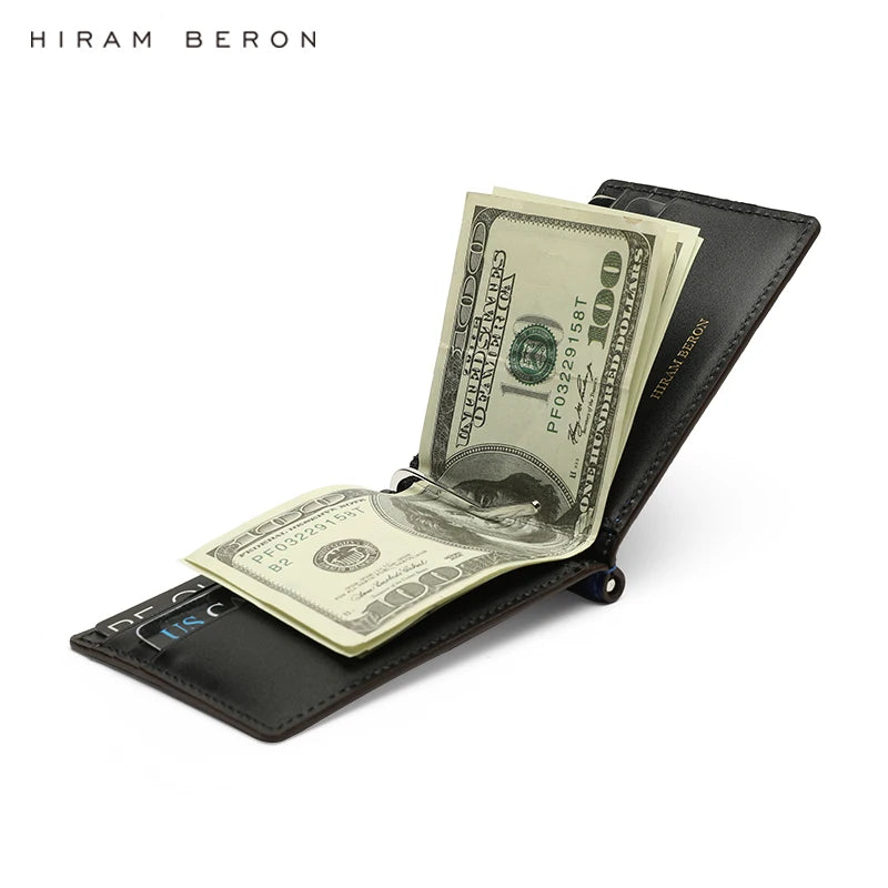 Customized Genuine Cow Leather Crocodile Embossed Men Money Clip Slim Card Pack Bills Cash Clips