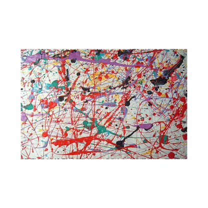 Jackson Pollock Abstract Canvas Wall Art Print – Drip Painting Poster