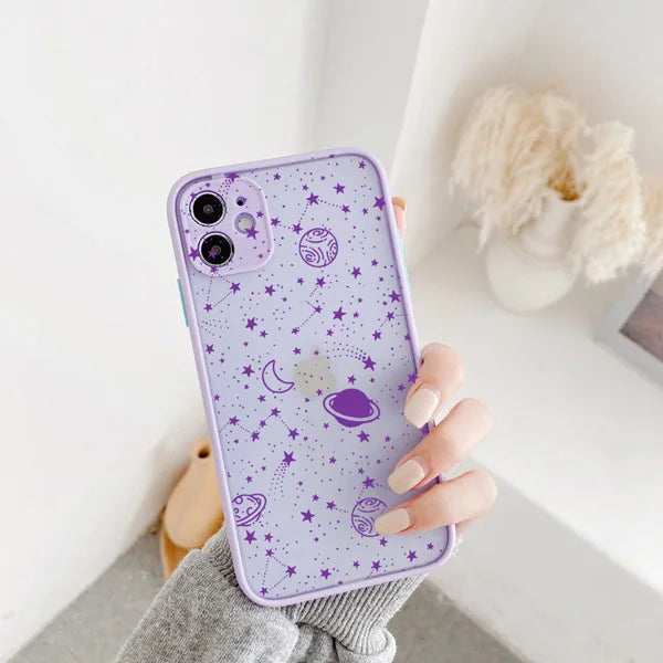 Star Planet Shockproof iPhone Case – Cute Cartoon Cover