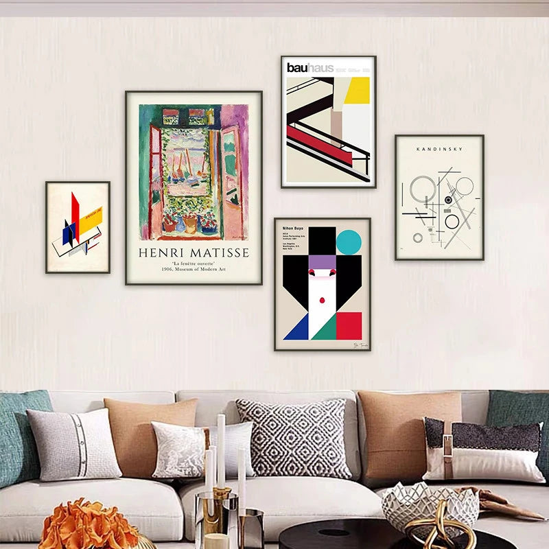 Bauhaus Geometric Abstract Art Print – Herbert Bayer Wall Poster