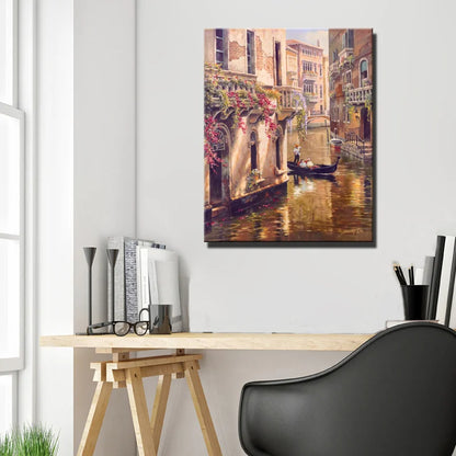 Venice Landscape Canvas Wall Art – Scenic Poster Print