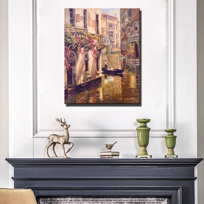 Venice Landscape Canvas Wall Art – Scenic Poster Print