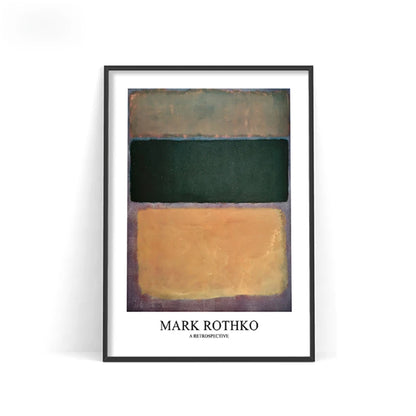 Mark Rothko Abstract Canvas Wall Art Poster – Nordic Color Block Print
