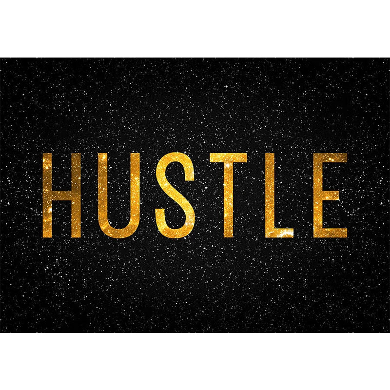 Motivational GRIT Poster – Hustle Passion Perseverance Wall Art Print
