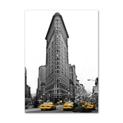 New York City Canvas Wall Art – Black & White NYC Poster Prints