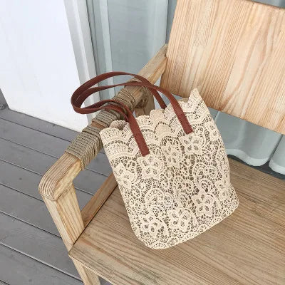 Lace Handbag for Women – Shoulder Bag for Wedding, Beach & Party