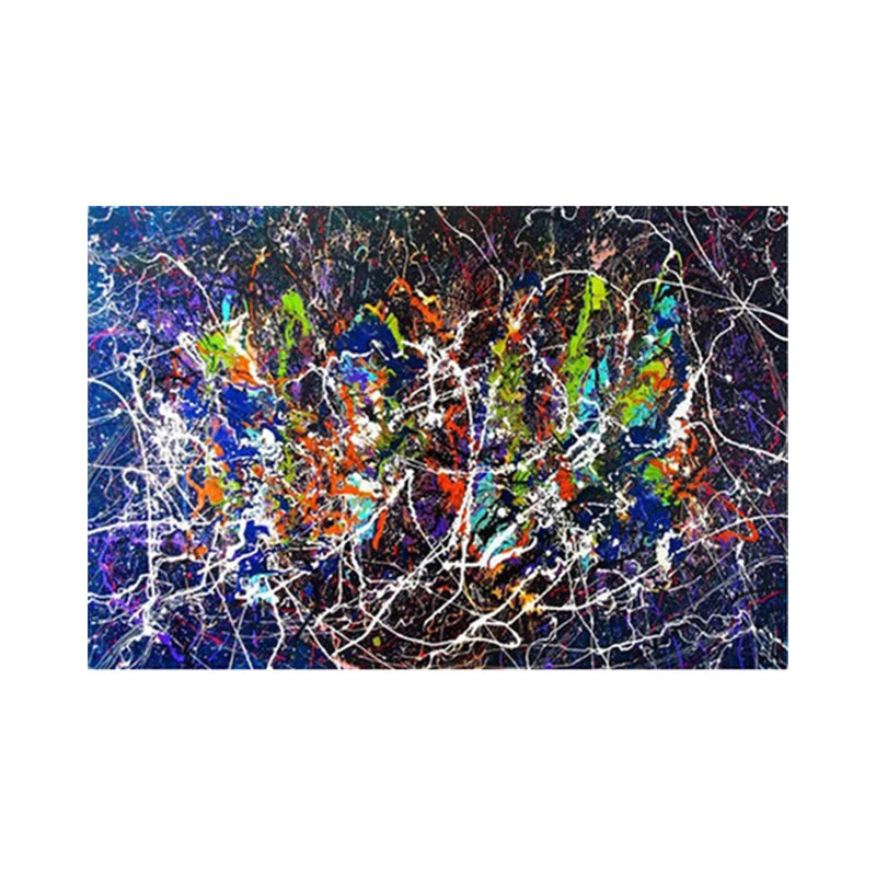 Jackson Pollock Abstract Canvas Wall Art Print – Drip Painting Poster