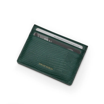 Free Monogram Premium Luxury Card Wallet Genuine Leather Case Holder Men Dropship