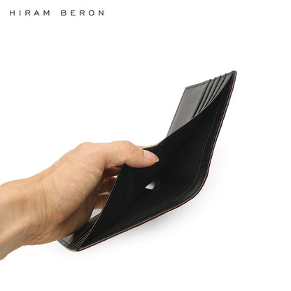 Hiram Beron Men's Personalized Crocodile Pattern Leather Bifold Wallet