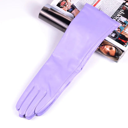 Women's Long Sheepskin Leather Gloves – Opera & Evening