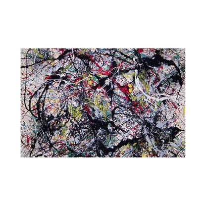 Jackson Pollock Abstract Canvas Wall Art Print – Drip Painting Poster