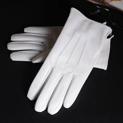 Women's Sheepskin Leather Winter Gloves with Thick Lining