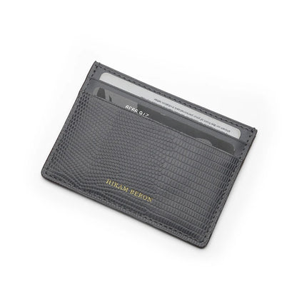 Free Monogram Premium Luxury Card Wallet Genuine Leather Case Holder Men Dropship