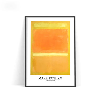 Mark Rothko Abstract Canvas Wall Art Poster – Nordic Color Block Print