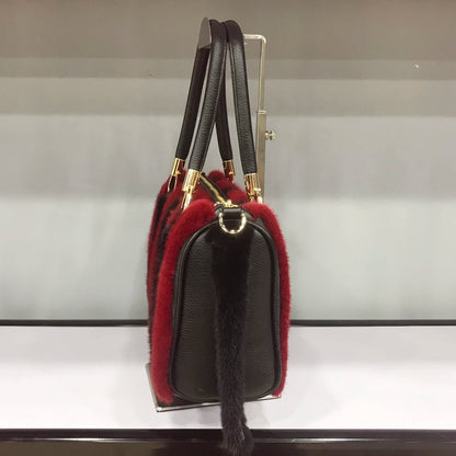 Mink Fur Handbag – Women's Luxury Winter Shoulder Bag
