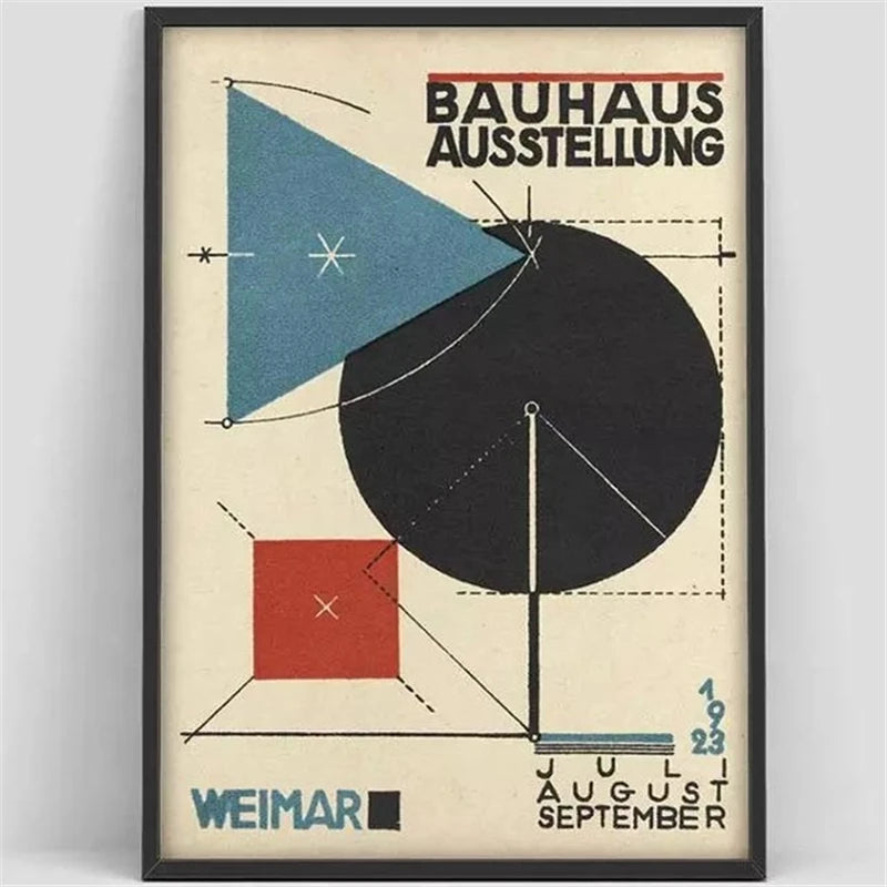 Bauhaus Geometric Abstract Art Print – Herbert Bayer Wall Poster