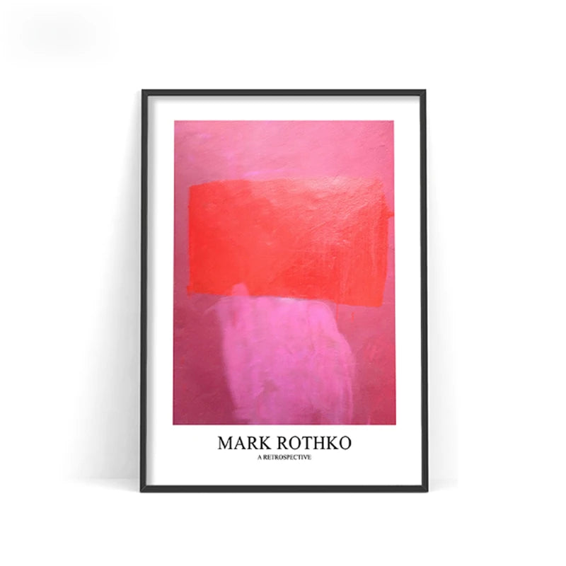 Mark Rothko Abstract Canvas Wall Art Poster – Nordic Color Block Print