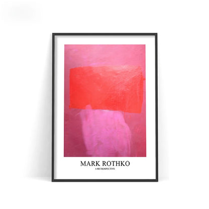 Mark Rothko Abstract Canvas Wall Art Poster – Nordic Color Block Print