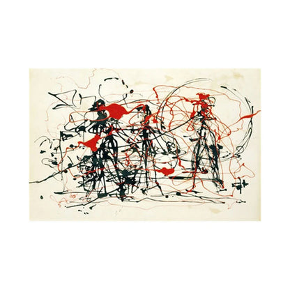Jackson Pollock Abstract Canvas Wall Art Print – Drip Painting Poster