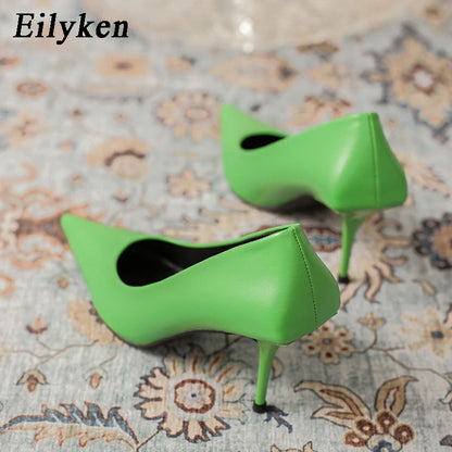 Women's Pointed Toe Stiletto Pumps – Elegant Thin Heel Slip-On Shoes