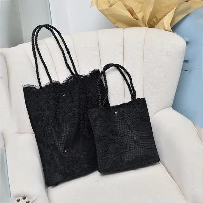 Lace Handbag for Women – Shoulder Bag for Wedding, Beach & Party