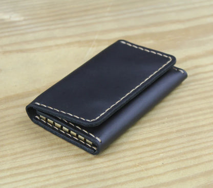 Genuine Leather Key Holder Wallet – Handmade Vintage Organizer