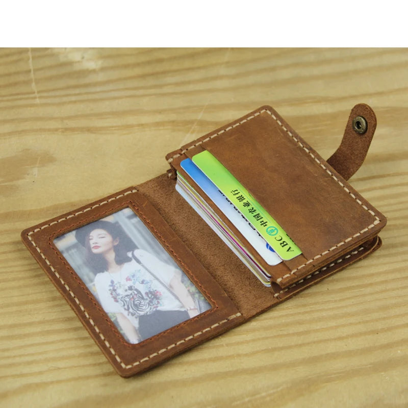 Genuine Leather Card Wallet – Slim Credit & ID Holder