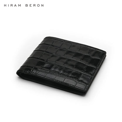 Custom Name Luxury Crocodile Billfold Wallet – Men's Gift