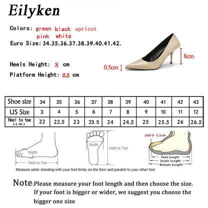 Women's Pointed Toe Stiletto Pumps – Elegant Thin Heel Slip-On Shoes
