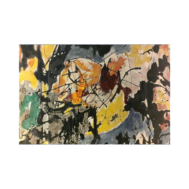 Jackson Pollock Abstract Canvas Wall Art Print – Drip Painting Poster