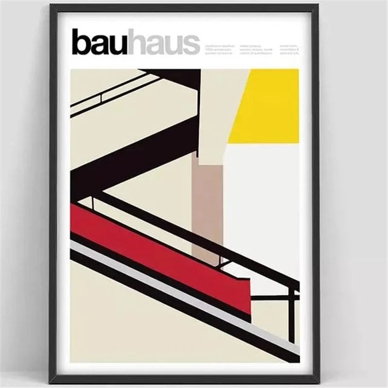 Bauhaus Geometric Abstract Art Print – Herbert Bayer Wall Poster