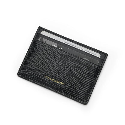 Free Monogram Premium Luxury Card Wallet Genuine Leather Case Holder Men Dropship