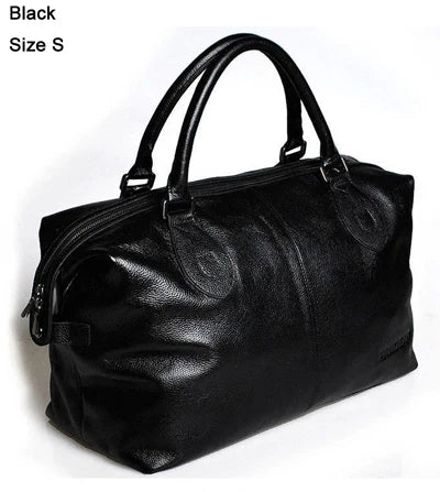 Genuine Leather Duffle Bag – Men's & Women's Travel Bag