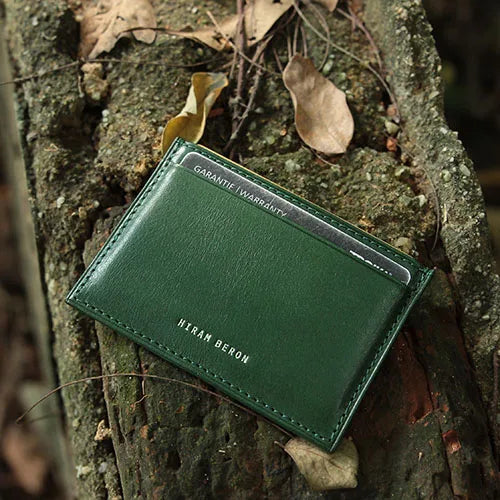 Genuine Leather RFID Blocking Card Holder Wallet for Men